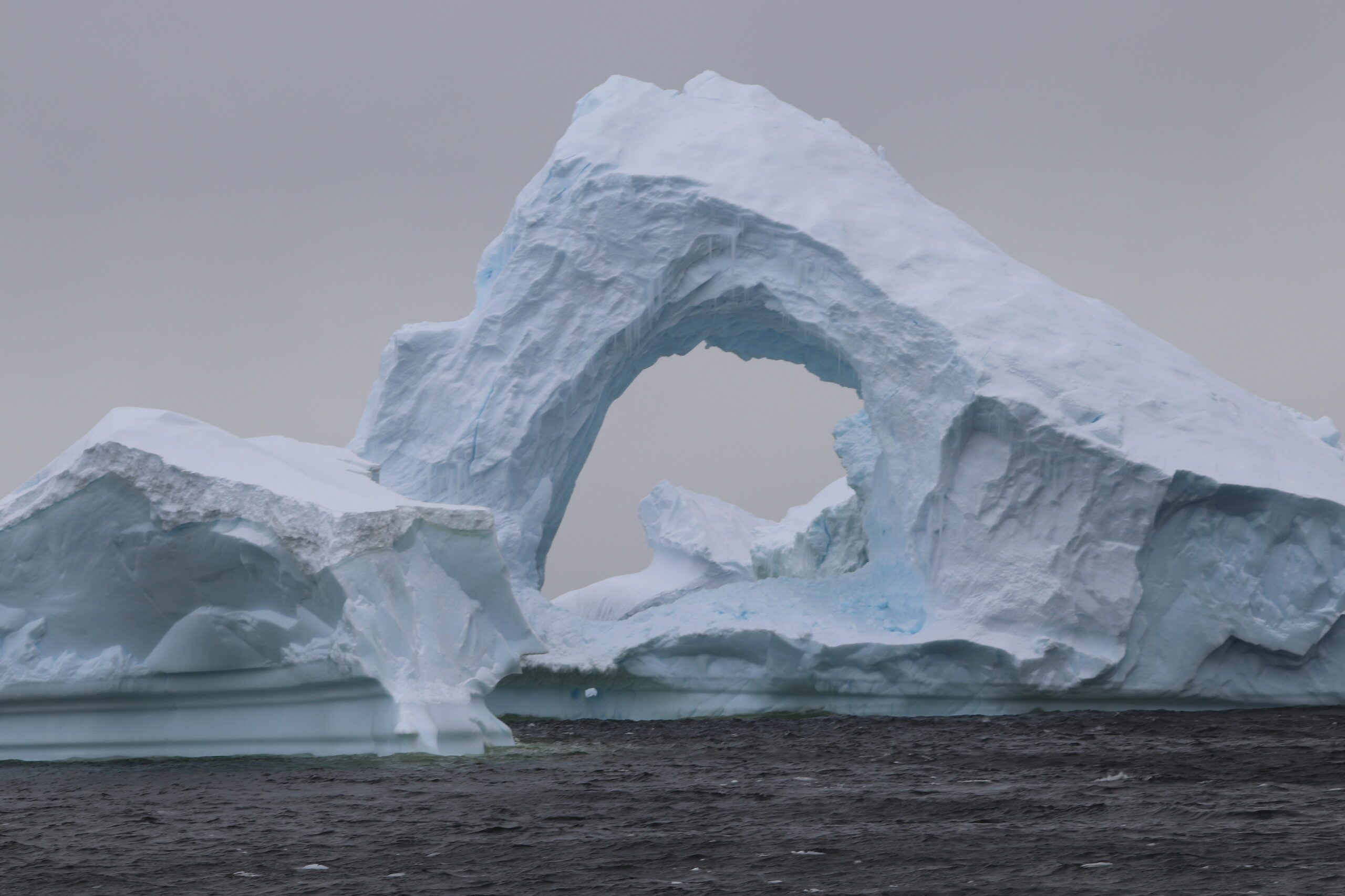 two large icebergs; marine jobs glossary